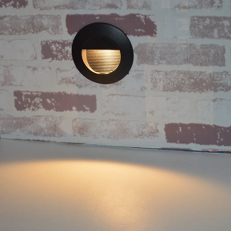 Встраиваемый круглый светодиодный светильник для лестницы 85 265 в настенный