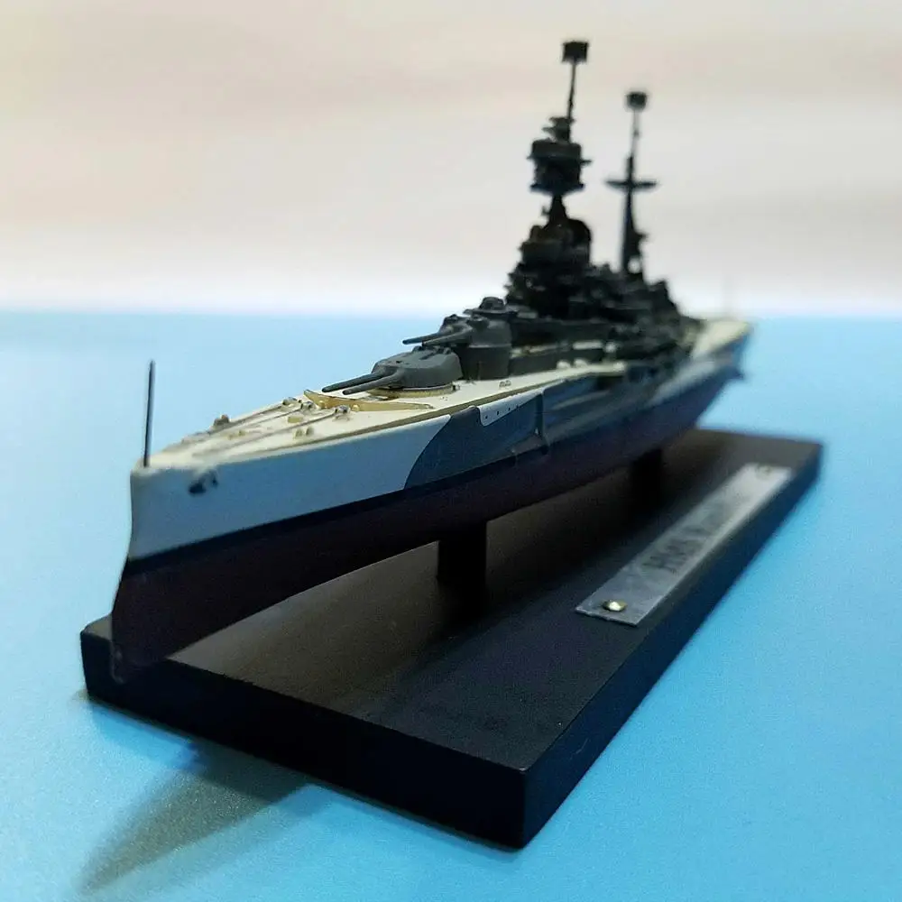 WWII BRITISH HMS Ramillies 1/1250 литая модель корабль Атлас