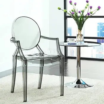 

Transparent Dining Chair Ghost Chair Devil Chair Modern Minimalist Designer Chair Plastic Crystal Chair To Discuss Chair