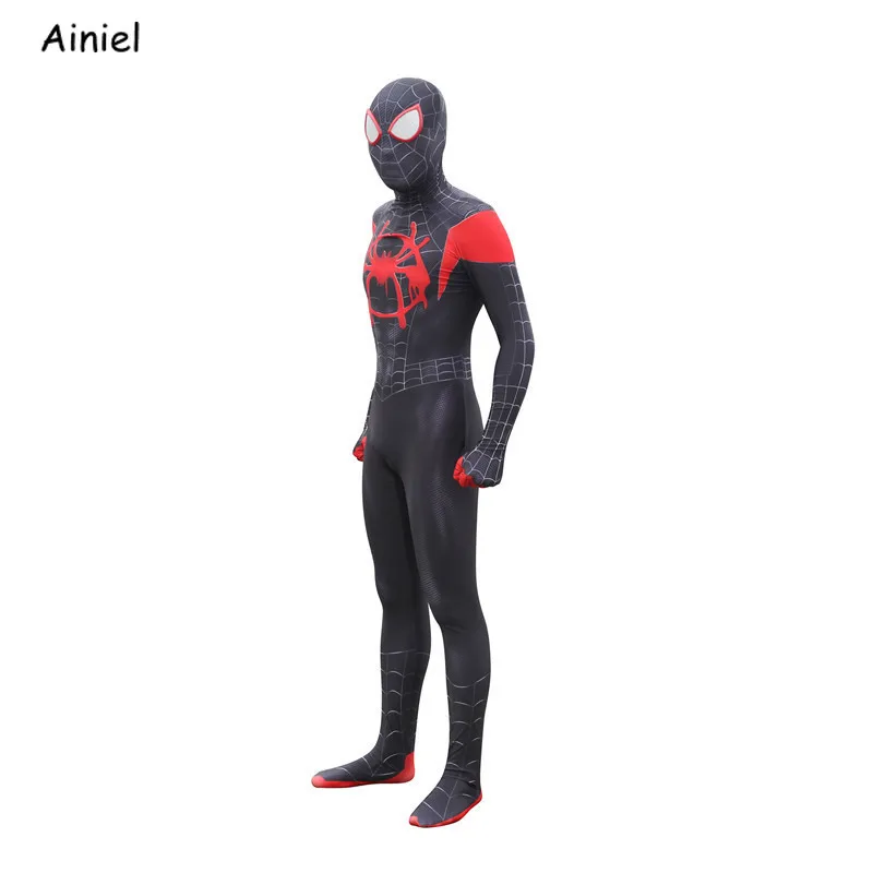Человек-паук: в стихах паука Майлз Моралес Питер Паркер Гвен Стейси костюм паука зентай Косплей Костюм для детей для женщин и мужчин