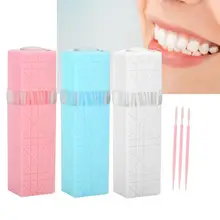60 шт. двойной зуб для чистки зубов Уход за полостью рта зуб для чистки зубов инструмент для ухода за зубами