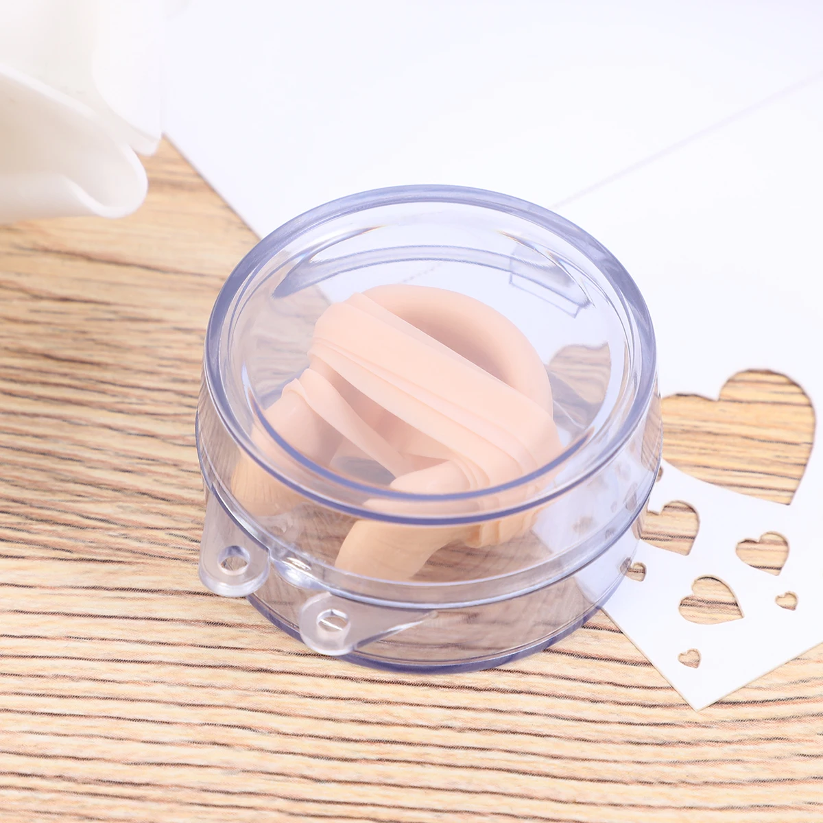 Adult Nose Clip Swimmings Silicone rope Swimming Nose Clip Swimming with String Comfortable Soft Latex Plugs for Children Kids 4
