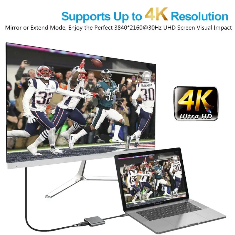 3 в 1 концентратор USB Type C к HDMI адаптер 4K USB 3,0 порт USB-C конвертер питания для Macbook Pro/Air Аксессуары для Apple