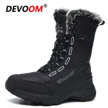 

Winter Outdoor Hiking Shoes Unisex Warm Plush Camping Tactical Boots Men Climbing Waterproof Shoes Women Sneakers Men Snow Boots