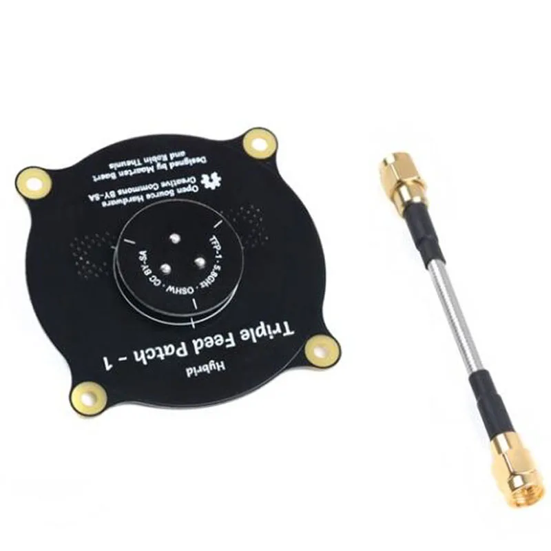 Пагода Тройная подача патч-1 5 8 GHz плоскостная панель антенна SMA/RPSMA 9.4dBi