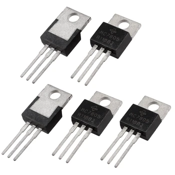 

5 Pcs 3 Terminals 1.5A 5V L7805CV Postive Voltage Regulators