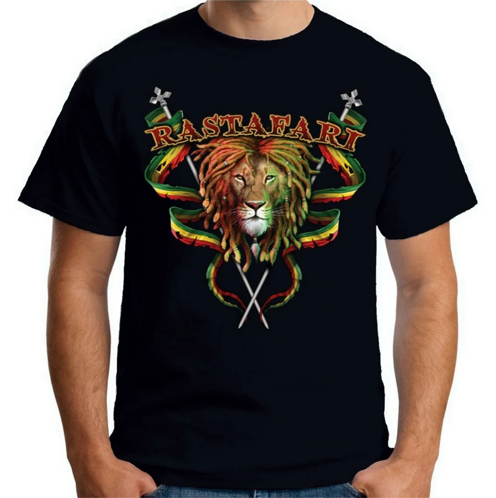 Мужская футболка Velocitee Rasta Lion регги растафариан Марли хлопковая Повседневная
