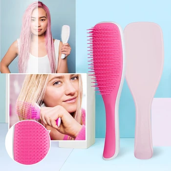 

Hot Hair Brush Straightener Hair Comb Hair Styling Anti-static Massage Combs For Salon Styling Women Girls Hair Accessories