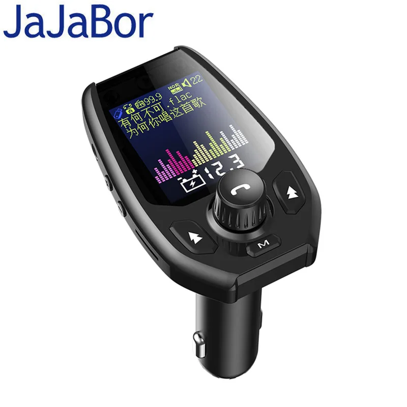 JaJaBor Bluetooth 5 0 автомобильный комплект Handsfree FM передатчик модулятор AUX Автомобильный