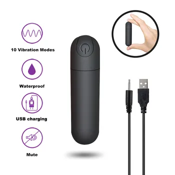 Wireless Remote Bullet Vibrator G-spot Nipple Clitoris Stimulator 10 Speeds Anal Dildo Vibrator Adult Products for Woman USB Toy 4