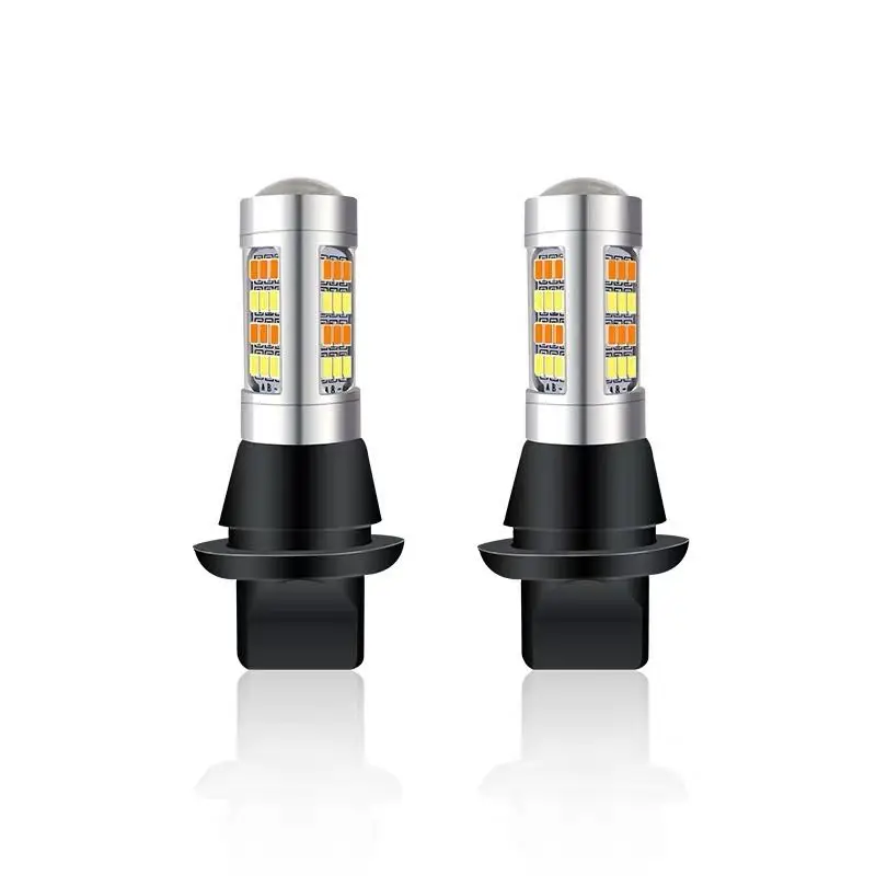 

DRL p21w py21w T20 7440 96LED Bau15s ba15s 1156 Canbus DRL Running lights&Turn Signal Light Dual Mode DRL LED External Lights