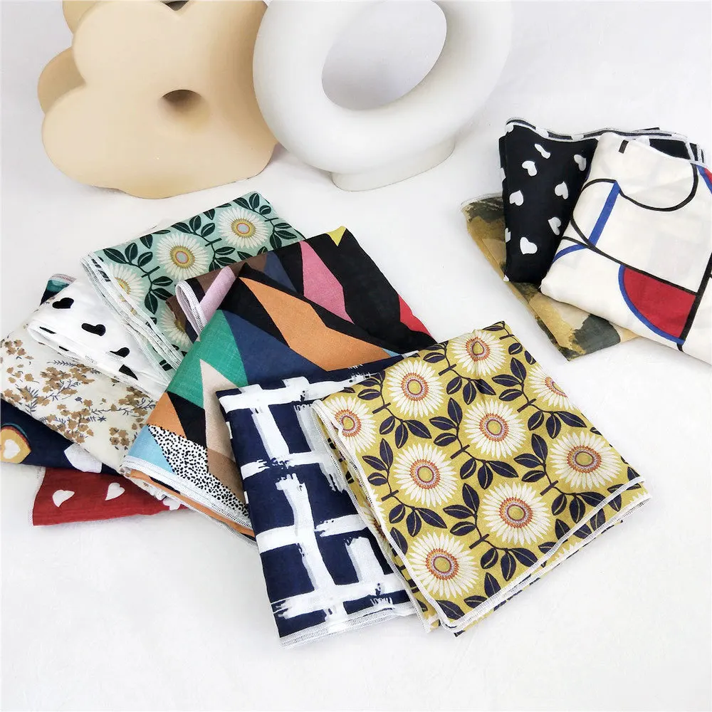 

55cm small square scarves silk scarves women's versatile professional wear accessories scarves and neckbands