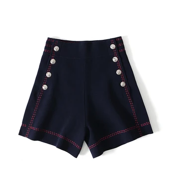 

2020 New Women's Knit Shorts Straight Ladies Loose Lady Sweet Shorts For Sping Summer Clothing