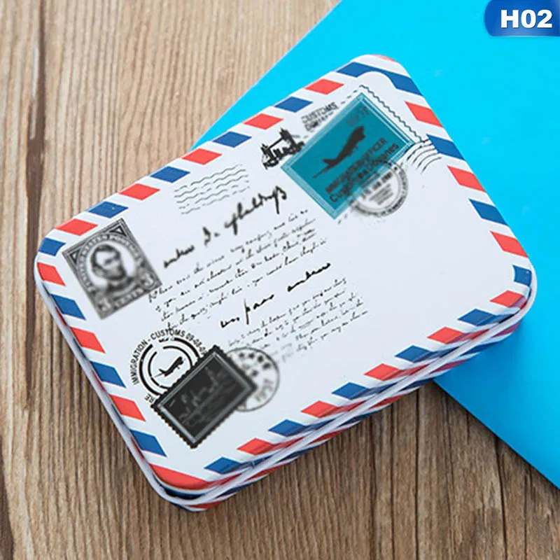 Мини Классическая винтажная кассета, жестяная металлическая коробка для хранения, коробка для конфет, чехол, органайзер для дома, контейнер для ювелирных изделий, подарок - Цвет: 02