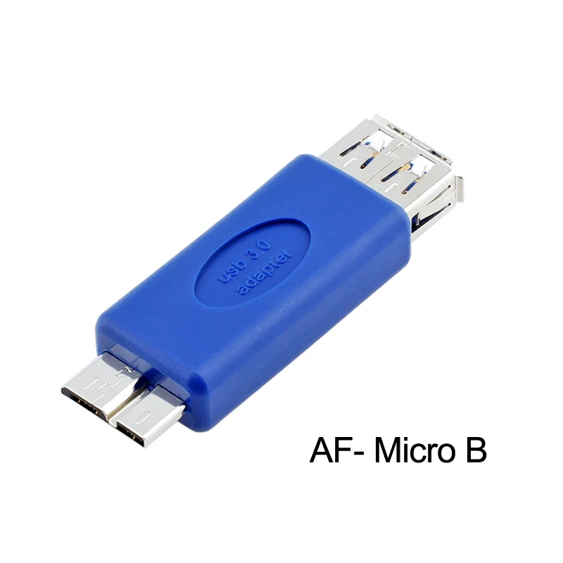 Стандартный USB 3,0 тип A Женский к USB 3,0 Micro B штекер разъем адаптер USB3.0 конвертер адаптер AF К MicroB - Цвет: AF-Micro B