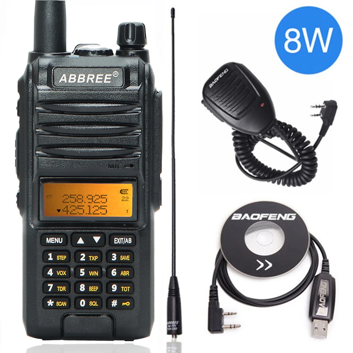as 2 picture Bbree AR-F3 трехдиапазонная рация 8 Вт Двухдиапазонная и 220-260 МГц Высокая мощность дальний путешествия cb передатчик двухстороннее радио ham hi - Цвет: as 2 picture