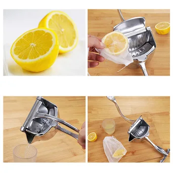 

Manual Fruit Juicer Juice Extractor Aluminum Alloy Manual Juicer Stainless Steel Pomegranate Juice Juicer Kitchen Fruit Tool 1pc
