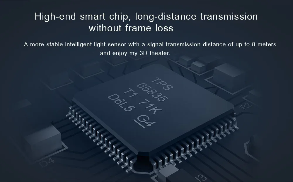 Xiaomi Fengmi Smart DLP-LINK Тип затвора 3D стекло es с usb зарядкой Cabl для Xiaomi Laer проектор ТВ 3D стекло