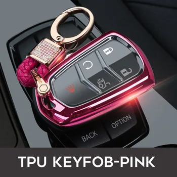 

Front and back all-inclusive protection Car key case Shell keyfob For Cadillac DTS STS ELR CT5 XT6 2014 2015 2016 2017 2018 TPU