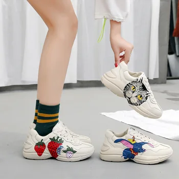 

Deodorant feet women's autumn 2020 wild style wild lightweight platform increase lace-up casual sports shoes women