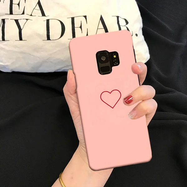 Для samsung A50 S10 S8 S9 S8Plus S9Plus чехол КРЫШКА ДЛЯ samsung Galaxy S8 S9 S10 плюс A50 чехол милые пары «любящее сердце» жесткий чехол - Цвет: 07