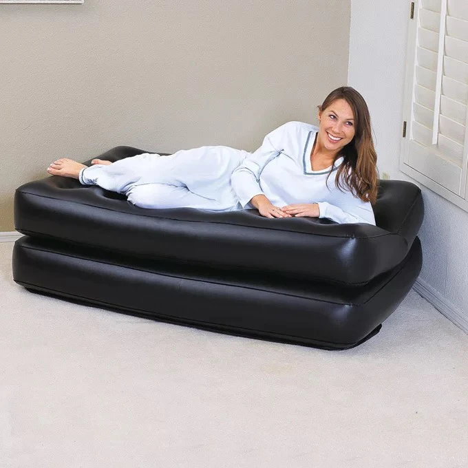 188*152*64CM environmental protection PVC double lazy multi-function five-in-one inflatable sofa bed folding sofa