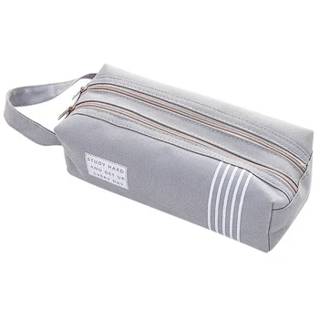 

Creative Double Zipper Pencil Case Kawaii Pencilcase Large Capacity Pen Box For Girls Gifts Cute School Bag Stationery Supplies