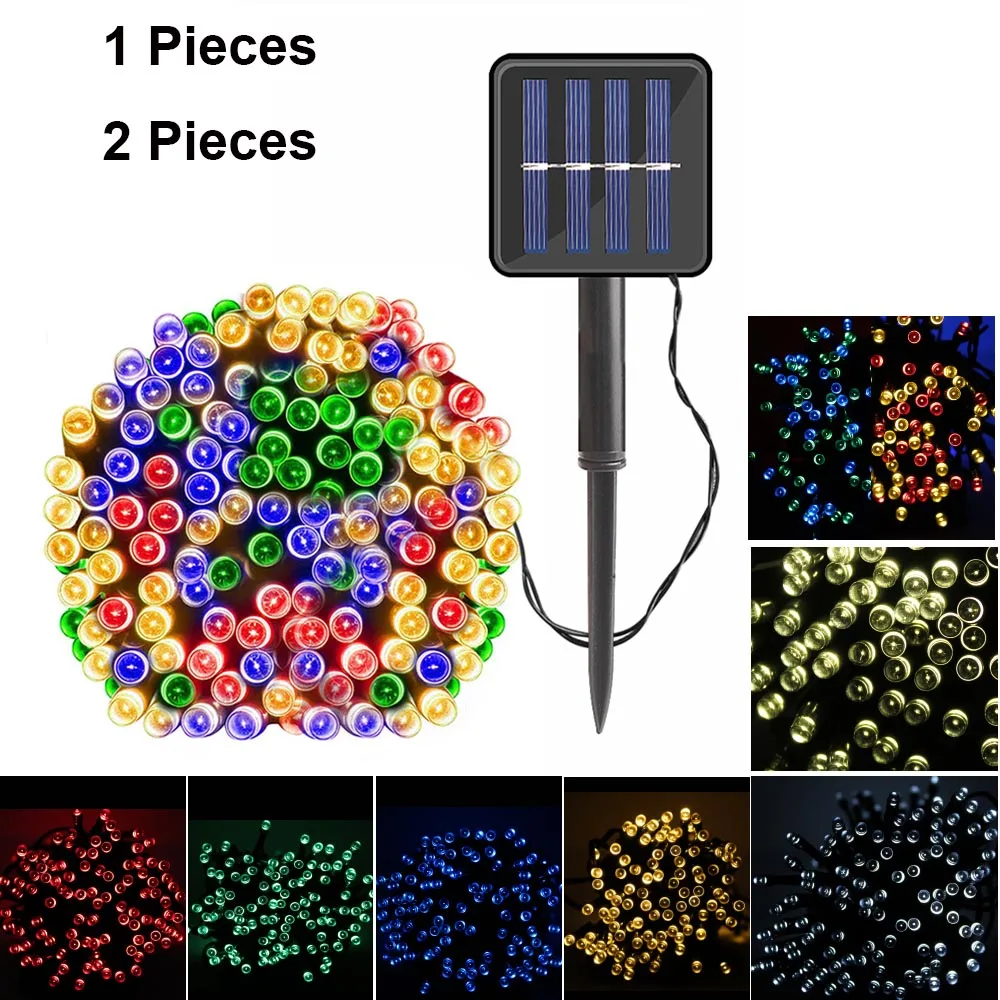 

Waterproof 22m 200 Led Solar Powered Lamp for Garden Decoration Christmas Home Solar Garland String Fairy Light Outdoor Lighting