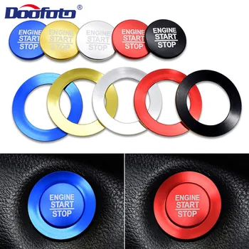 

Doofoto Car Accessories Start Stop Engine Button Cover For Jeep Patriot Renegade Wrangler JL Compass Grand Cherokee XJ Styling