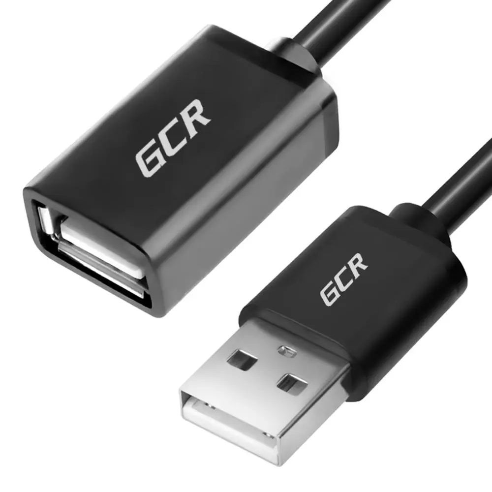 GCR Кабель удлинитель USB AM AF для ноутбука компьютера ПК модем cable for PS Smart TV Sony LG Xiaomi