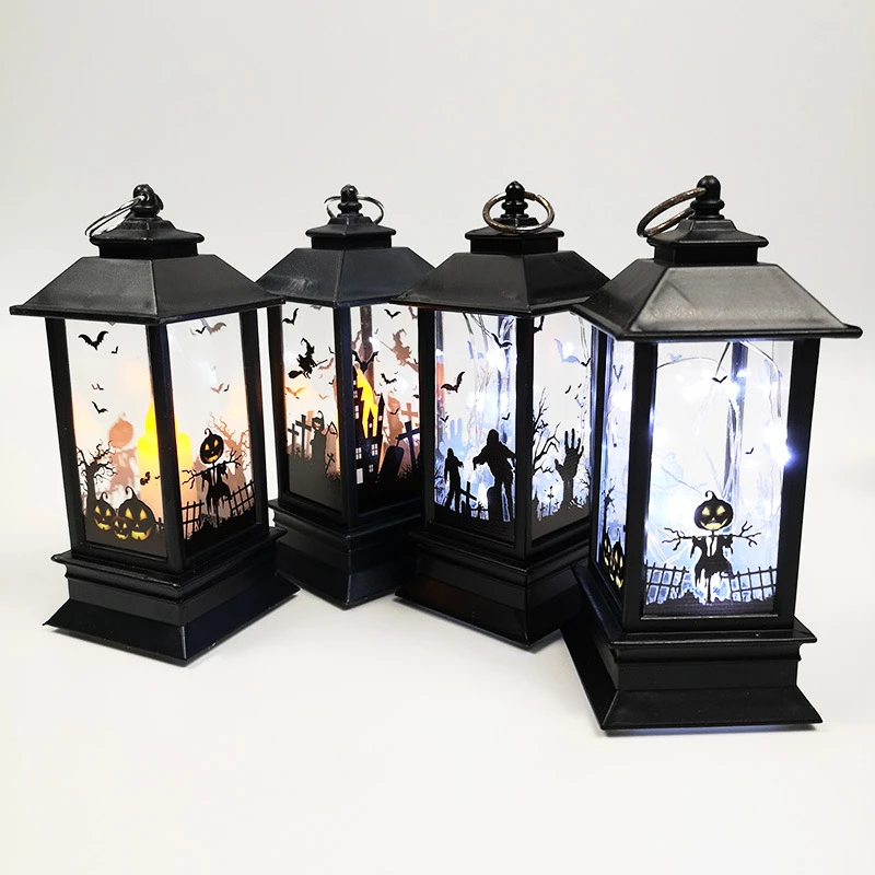 

Halloween Simulation Flame Candle Light Portable Plastic Small Wind Led Led Night Lighthouse Decorative Props Pumpkin Light