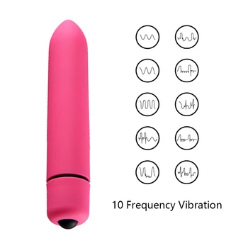 Sex Toys For Women Powerful 10 Frequency Bullet Vibrator Waterproof Vibrating Egg Clitoris G-spot Stimulator Dildo Vibrator anal 2