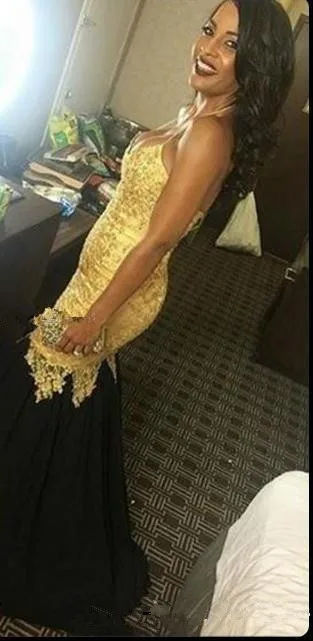 gold-and-black-african-black-girl-mermaid-2k18-prom-dresses-halter-neck-appliques-lace-tulle-fashion-long-party-evening-dresses-custom-size (2)_副本
