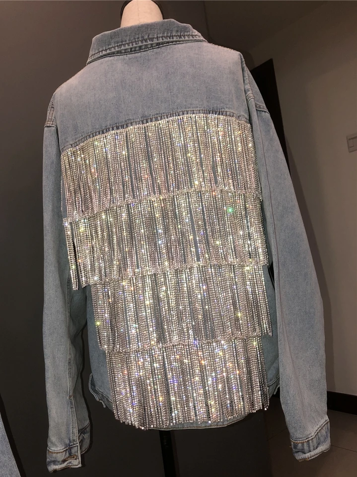 diamond jean jacket