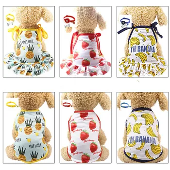

Spring Summer Pet Clothes Cute Dress T-shirts Lovers Suit Small Medium Cat Collar Dog Clothes Fashion Pet Supplies Cat Skirts