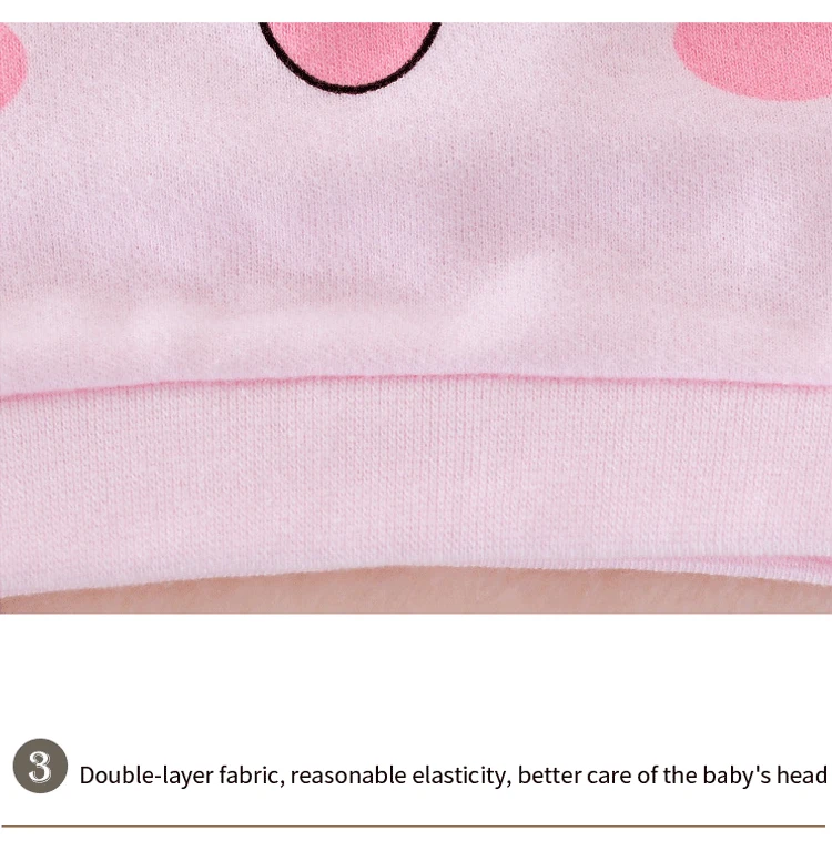 Four Seasons Kids Newborn Baby Hats 100% Cotton Cap 40 Color Cartoon Cute Printed Hat Suitable for 0-12 Months Baby Accessories