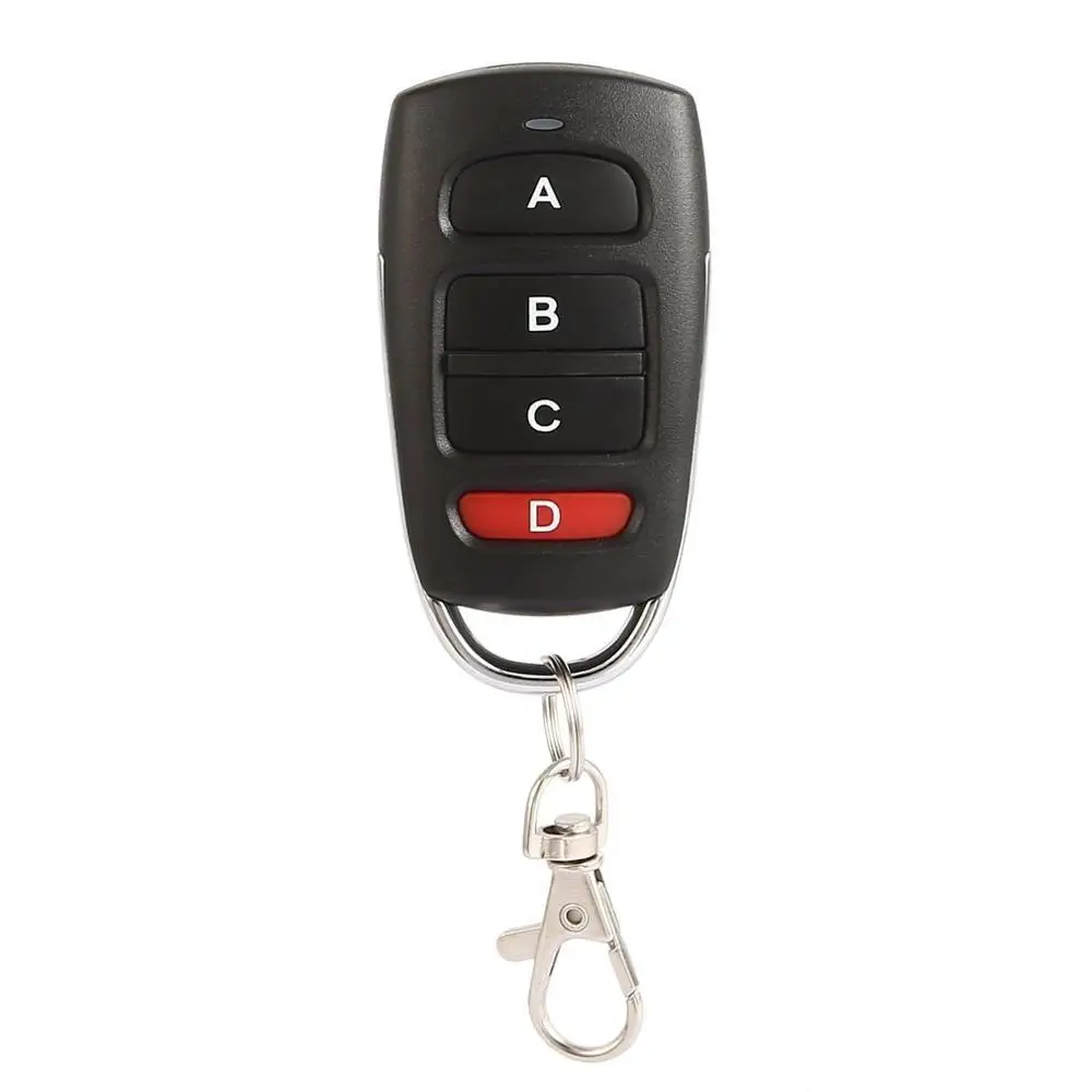 

Universal Copy 433MHz Wireless Metal 4 Key Garage Door Duplicator Remote Control Mini Portable DC 12V/27A Key Fob Controller