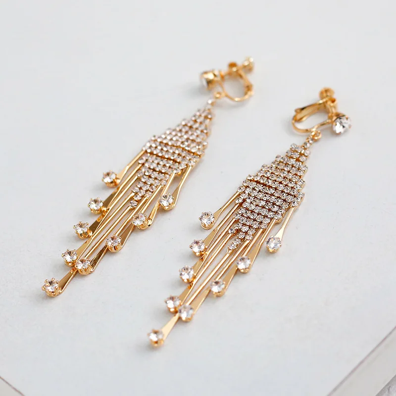 The New Golden Baroque Bridal Headdress, Exquisite Rhinestone Hair Accessories, Mori series European and American Style Wedding