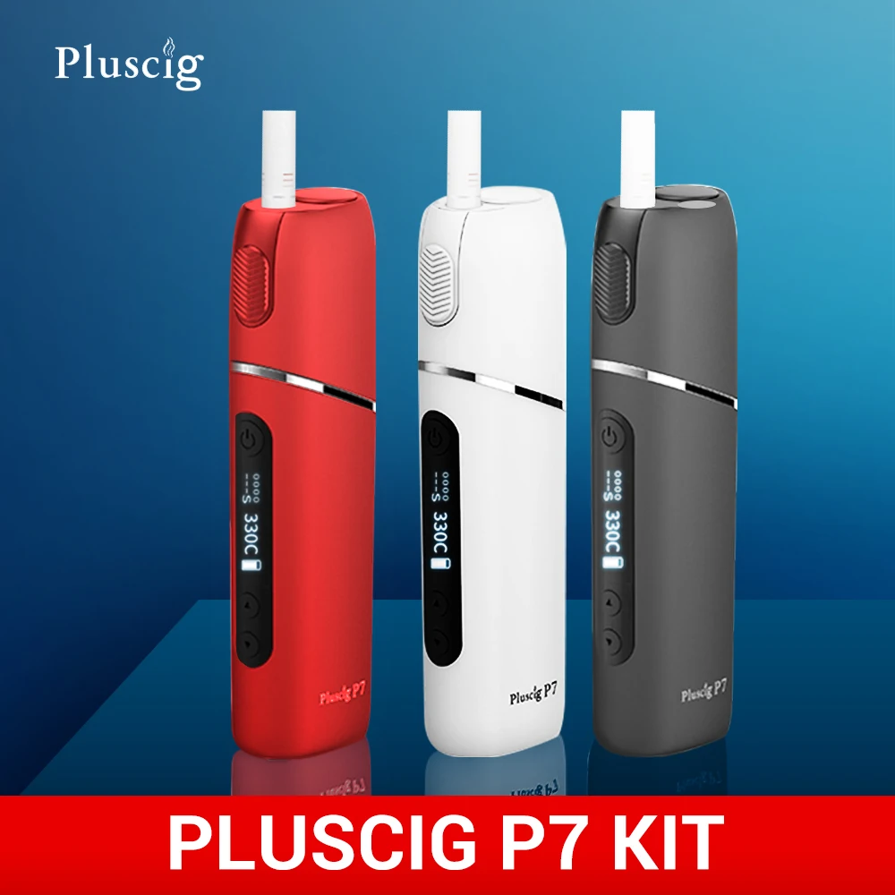 Электронная сигарета Pluscig P7 комплект коробка мод 3500mah Батарея нагревание табака