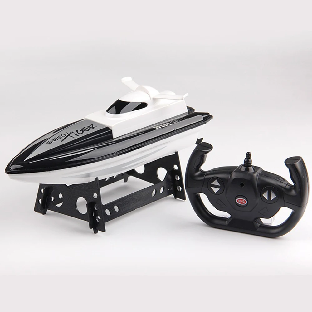 RC Speed Fishing Boat Radio-controlled 4 CH 1:16 2.4G 10KM/H Dual Motor Power Bait Boat Boys Toys for 10 YearS Old Dropshipping