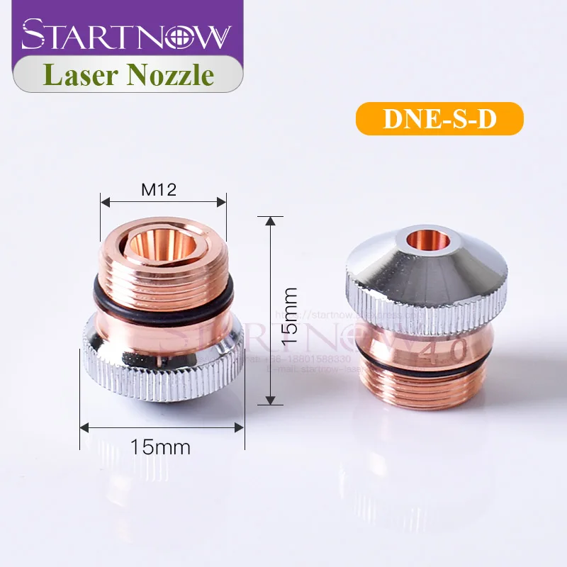 Startnow DNE Fiber Laser Nozzle And Connector Base Caliber 1.5 5.0 Metal Laser Cutting Nozzles Machine Head Holder Spare Parts