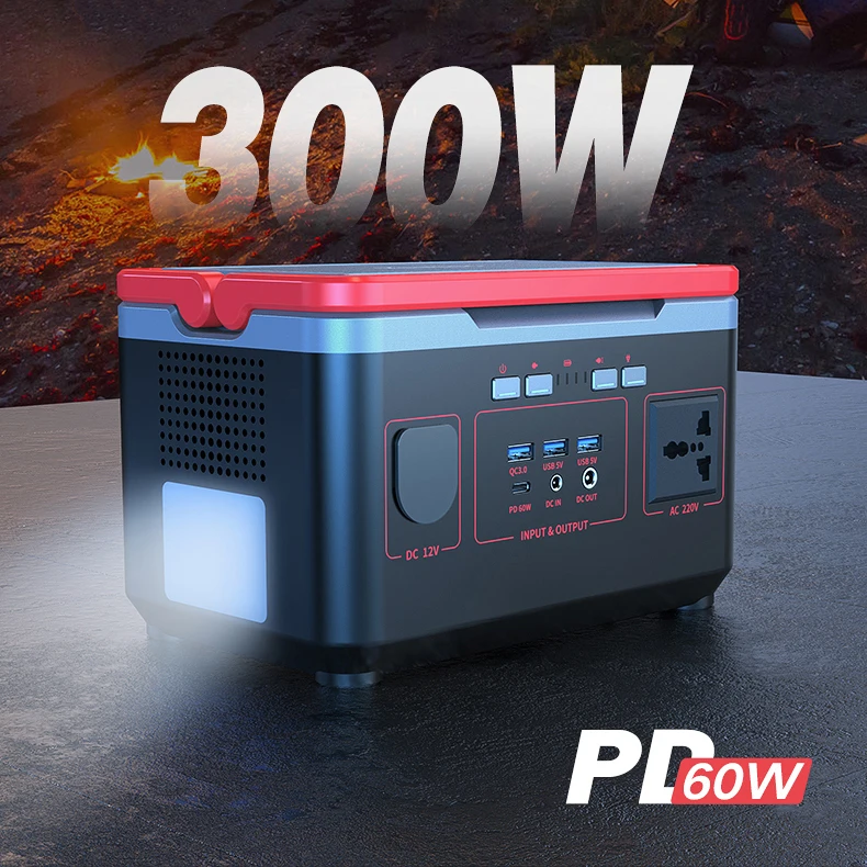 PROD 1005001892195299 300W Home emergency Camping use lithium battery
portable power Station 324wh charger solar system generator
