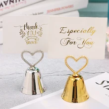 1 шт., модный колокольчик, счастливый стол, держатель для карт, Свадебный фиксатор для сиденья, день рождения, вечеринки, свадебные украшения, высокое качество