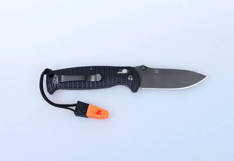 Складной нож Ganzo G7413P 440C G10 с ручкой 58 60HRC со свистком карманный тактический