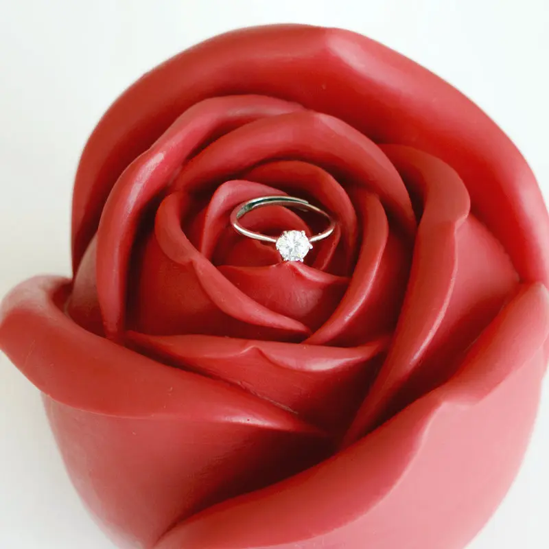 Big Rose Flower Silicone Soap Mold 3D Cake Mold Plamt