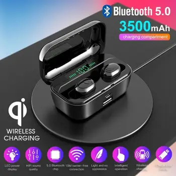 

8D HiFi Bluetooth 5.0 Stereo Wireless Bluetooth Earbuds In-Ear Headset IPX7 Waterproof CVC8.0 Noise Cancelling