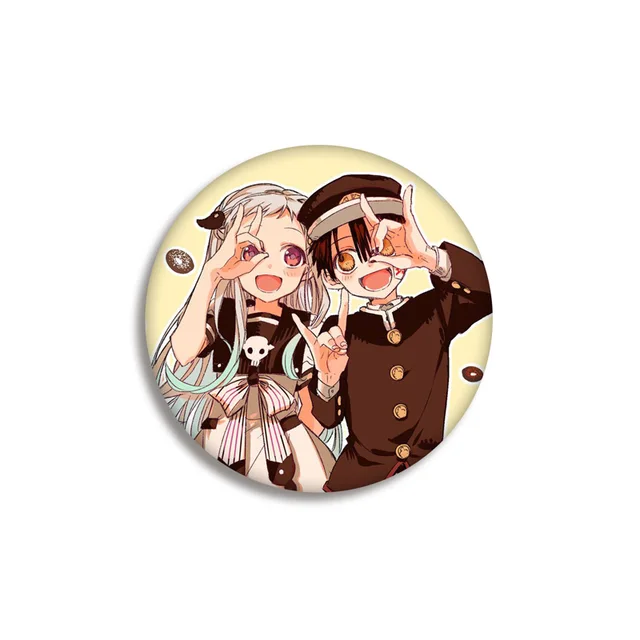Toilet Bound Hanako Kun Anime Badges on a Backpack NENE Anime Icons Pins Badge Decoration Brooches Metal Badges For Clothes DIY 2