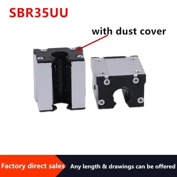 

1pc SBR35UU dust-proof sliderLinear motion ball bearings cnc parts slide block bushing for35mm linear shaft guide rail CNC parts