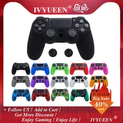 IVYUEEN 17 Цвета противоскользящие Силиконовый чехол для sony Игровые приставки Dualshock 4 PS4 DS4 Pro тонкий контроллер & Stick ручка