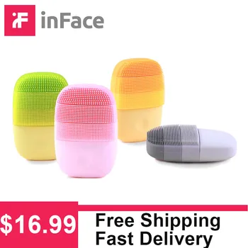 

inFace Smart Sonic Clean Electric Deep Facial Cleaning Massage Brush Wash Face Care Waterproof Silicone Cleaner Rechargeable